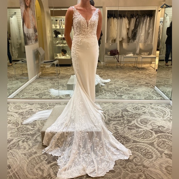 Lillian West ivory wedding dress NWT